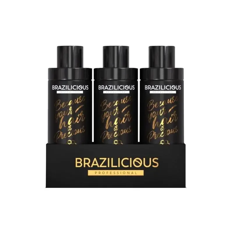 Kit de Traitement à la Kératine Brazilicious Honey Therapy 3x100ml