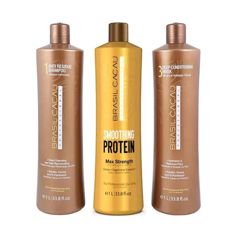 Cadiveu Brasil Cacau Smoothing Protein Kit 3x1000ml