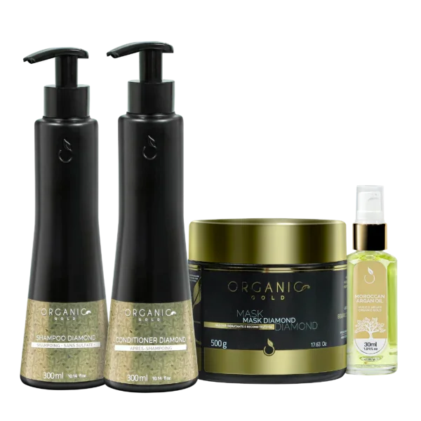 Organic Gold Diamond Home Care Kit 1130ml