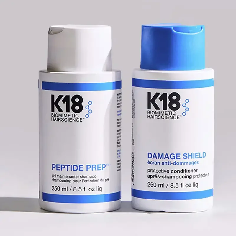 K18 Peptide Prep Shampoo + Damage Shield Conditioner 2x250ml