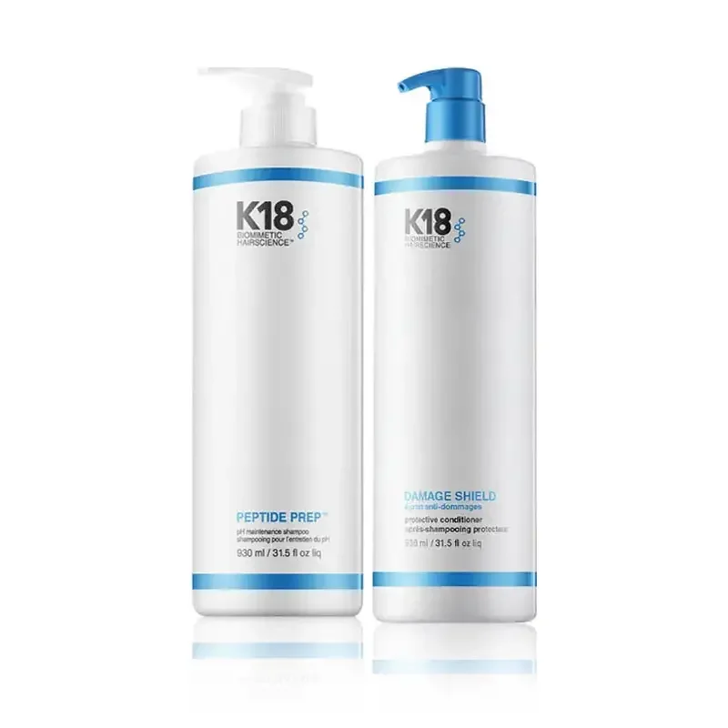 K18 Peptide Prep Shampoo + Damage Shield Conditioner 2x930ml