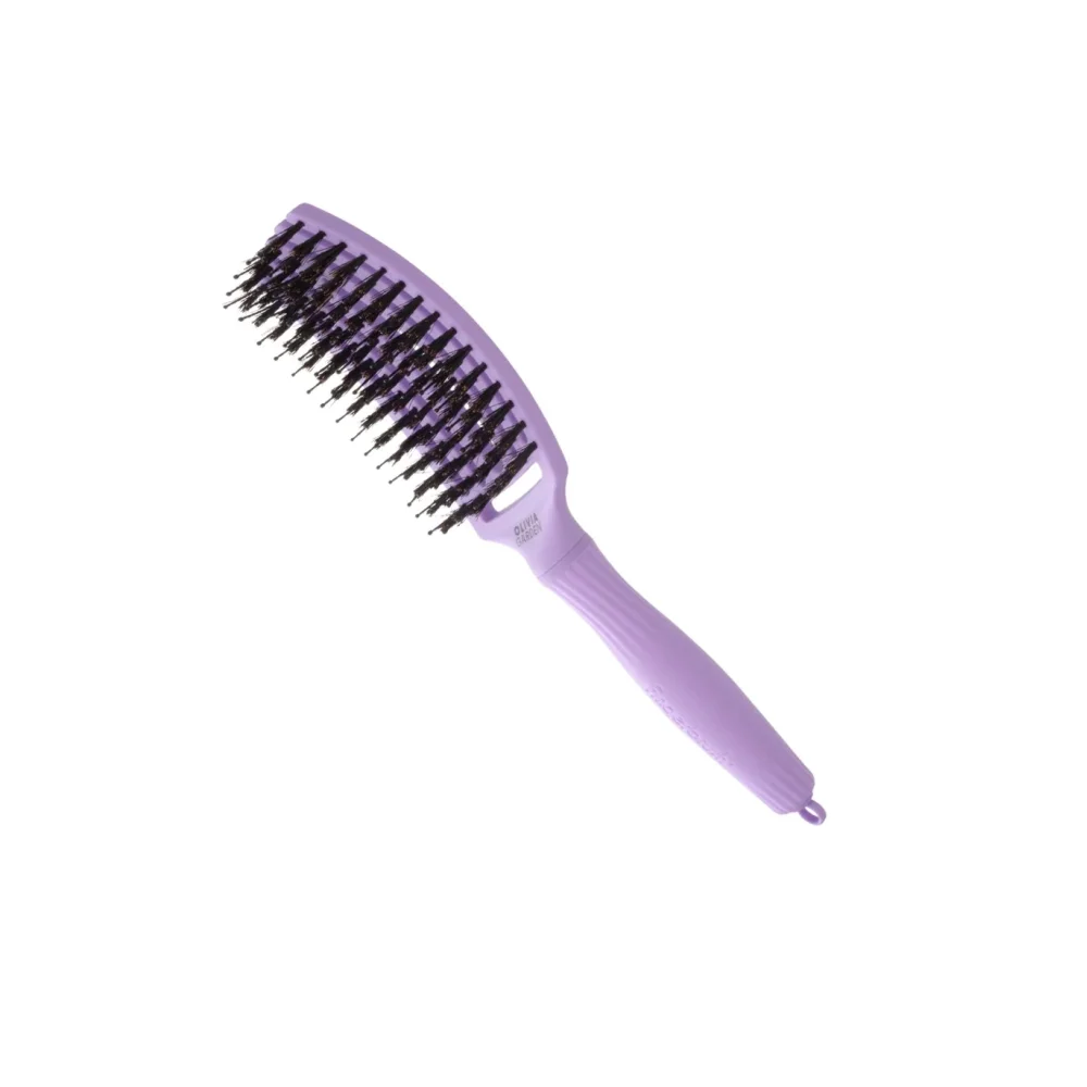 Olivia Garden Fingerbrush Care Iconic Boar & Nilon Lavender Medium