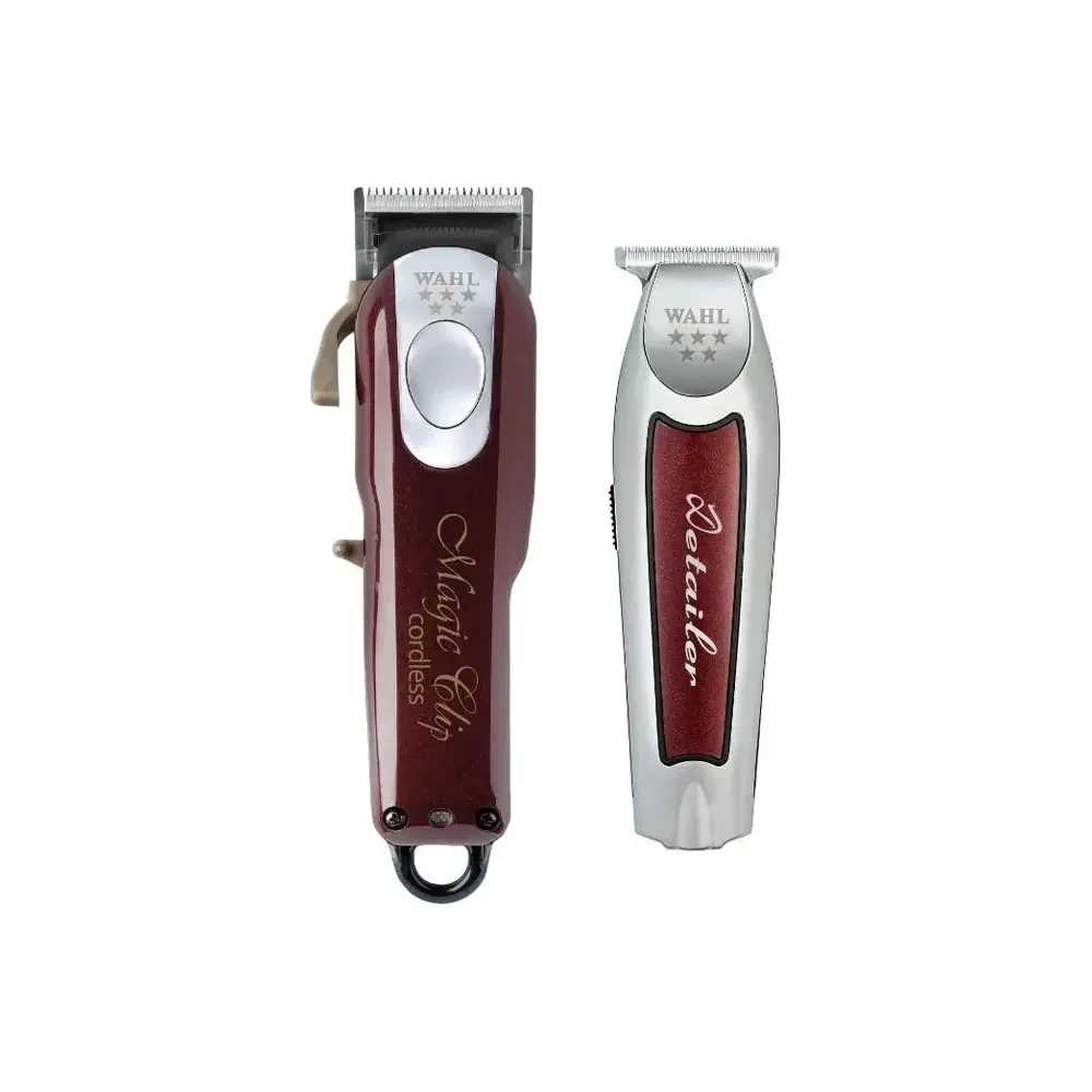 Wahl Combi Tondeuse Magic Clip Sans Fil + Tondeuse de Précision Detailer Li