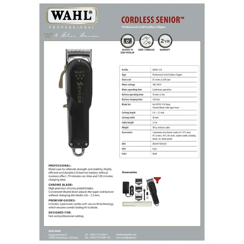 Wahl Cordless Senior Tondeuse