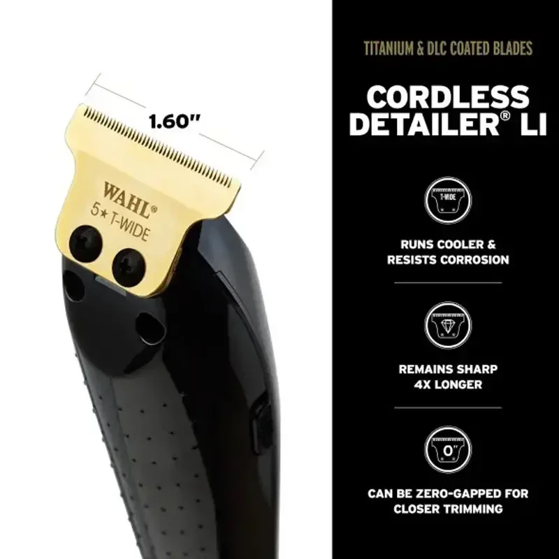 Wahl Combi Tondeuse Magic Clip Sans Fil + Tondeuse de Précision Detailer Li