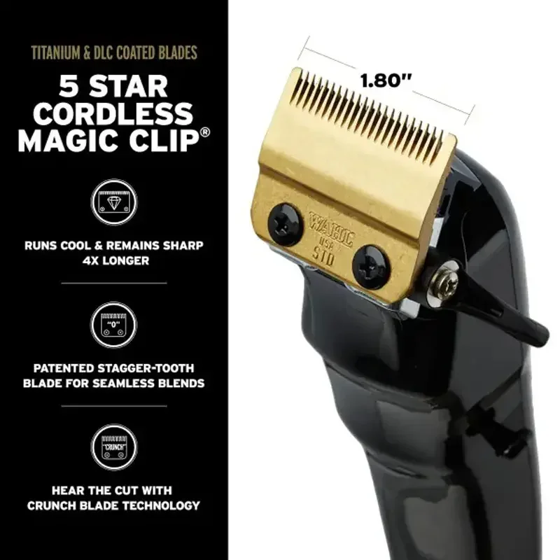 Wahl Combi Tondeuse Magic Clip Sans Fil + Tondeuse de Précision Detailer Li