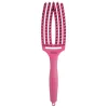 Olivia Garden Fingerbrush Care Iconic Boar & Nilon Hot Pink Medium